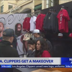 Los Angeles Clippers celebrate rebrand with pop-up shop at The Grove