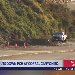 Mudslide forces partial shut down of PCH in Malibu