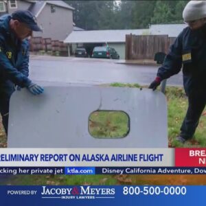 NTSB issues preliminary report on Alaska Airlines flight