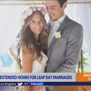 Orange County offering walk-in wedding ceremonies for Leap Day