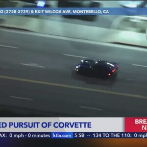 Corvette driver evades police in downtown L.A. during high-speed pursuit