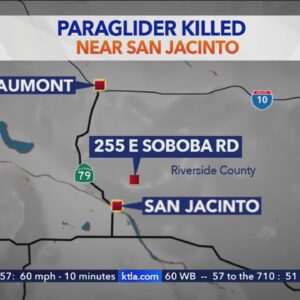 Paraglider found dead on mountainside in Riverside County 