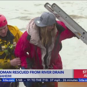Pregnant woman rescued from storm drain