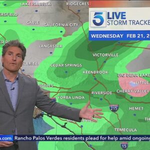 Rain begins to move out of Southern California