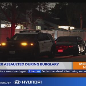 Resident assaulted by suspects after arriving home during burglary