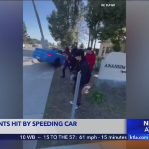 Two students hospitalized after being hit by speeding car