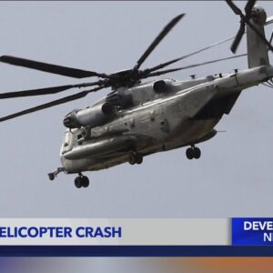 U.S. Marines missing after helicopter crash