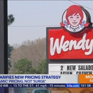 Wendy's backtracks on 'dynamic pricing' statement