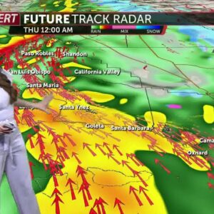 First storm in series will bring consistent rain overnight and scattered showers on Thursday
