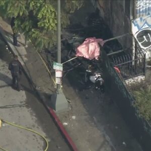 Woman dead, man hospitalized after Hollywood fire