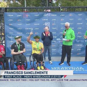 2024 L.A. Marathon wheelchair winners honored