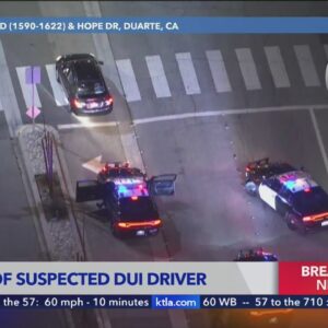Authorities pursue suspected DUI driver in L.A. County