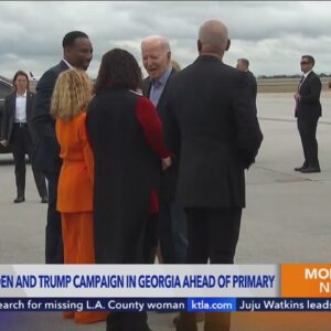 Biden, Trump campaign in Georgia ahead of primary elections