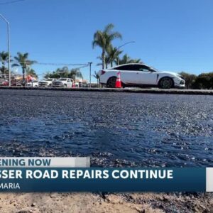 Blosser road repairs continue in Santa Maria