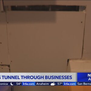 Burglars tunnel through businesses in SoCal