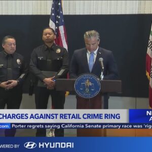 California AG, police announce retail theft takedown