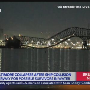 Cargo ship hits Baltimore's Key Bridge, collapsing it