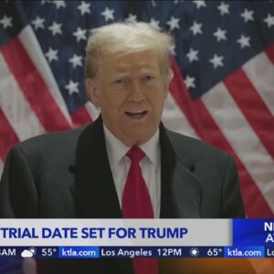 Criminal trial date set for Trump
