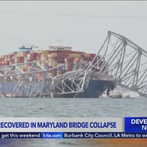 Two bodies found as recovery efforts continue after Maryland bridge collapse