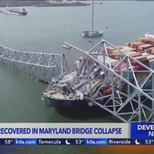 Bodies found as recovery efforts continue after Maryland bridge collapse