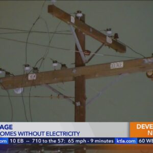 Nearly 300 homes in San Fernando Valley without power after cable snaps