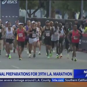 Final preparations underway for the 39th L.A. Marathon