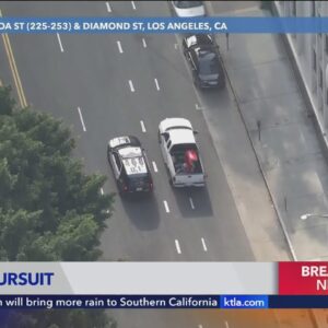 LAPD pursues fleeing driver in Southern California