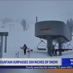 Mammoth Mountain surpasses 300 inches of snow