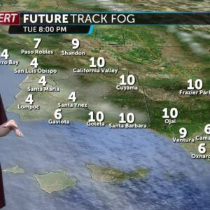 Patchy fog and less wind on Wednesday