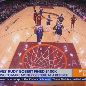 Minnesota Timberwolves center Rudy Gobert fined $100K for making money sign gesture towards referee