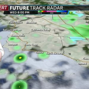 Rain and cooler temperatures will return on Wednesday