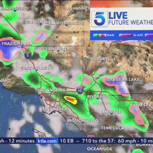 Shower chances return Sunday afternoon ahead of Monday dry out in Southern California