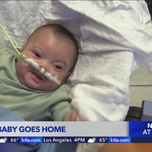 Smallest baby born at Cedars-Sinai goes home after 10 months