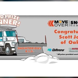Caltrans announces snowplow name contest winners across the state including Central Coast