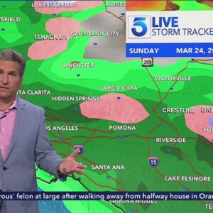 Storm to bring 'spotty' weekend showers to Southern California