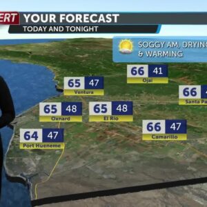 Strong winds and warmer temperatures this Thursday