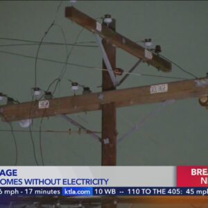 Crews working to restore power in San Fernando Valley neighborhood after cables snap