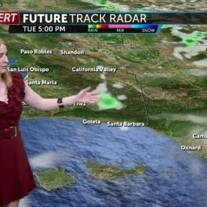 Tuesday will be warm on the coast with a slight chance of mountain rain