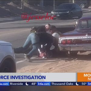 Video shows rough arrest of California armed robbery suspect