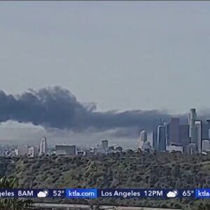 Multiple firefighters injured while battling a blaze at a cannabis operation in downtown Los Angeles