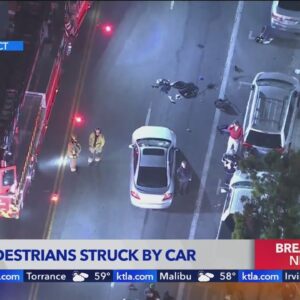 Motorist critically injures 3 pedestrians in Los Angeles' Westlake neighborhood