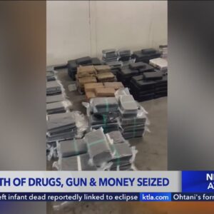 $55M worth of drugs, guns and money seized in L.A.
