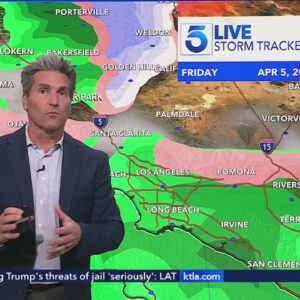'April Showers' arriving in Southern California on Friday