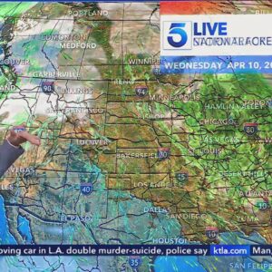 Chance of rain in SoCal's forecast