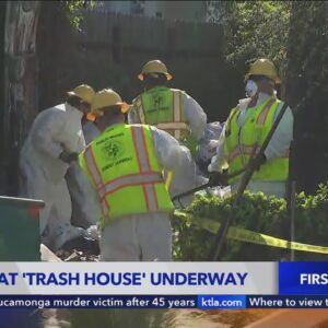 Cleanup at 'trash house' in Fairfax District underway