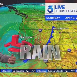 Cooler temperatures, light rain in the forecast for Southern California