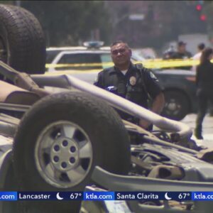 Bicyclist killed when fleeing driver crashes in Los Angeles neighborhood