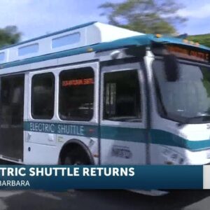 Electric shuttle coming back
