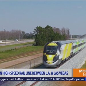 From Las Vegas to Los Angeles, building starts on high-speed rail line