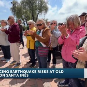 Groundbreaking of the Santa Ines Mission seismic retrofit Friday